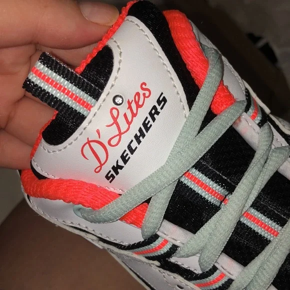 Urban Outfitters White Black Mint Orange Chunky Sneakers - Picture 5 of 8